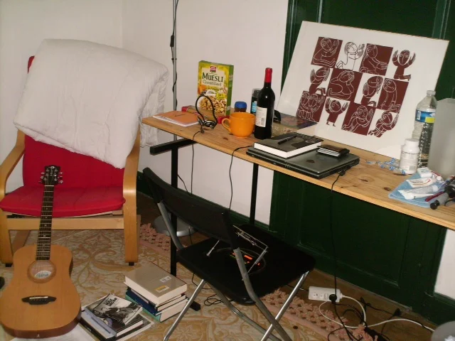 At the library in Saint Benoit sur Loire, 2011