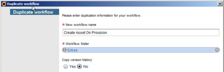 Give it a name and copy it somewhere to group your custom Workflows