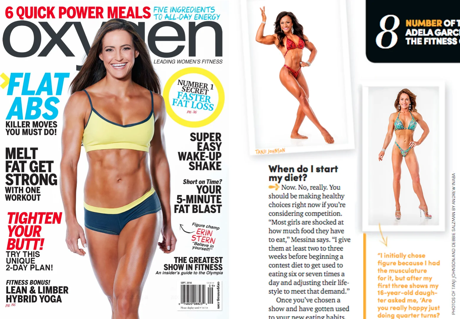 Oxygen Magazine Features Tanji Johnson and Debbie Salzman