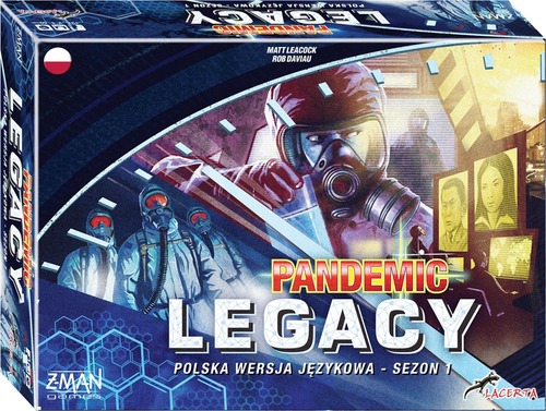 Pandemic: Legacy Season one has two different covers: blue and red. But red is a bit rubbish as a colour so we're only showing blue. And that's like, an objective fact.