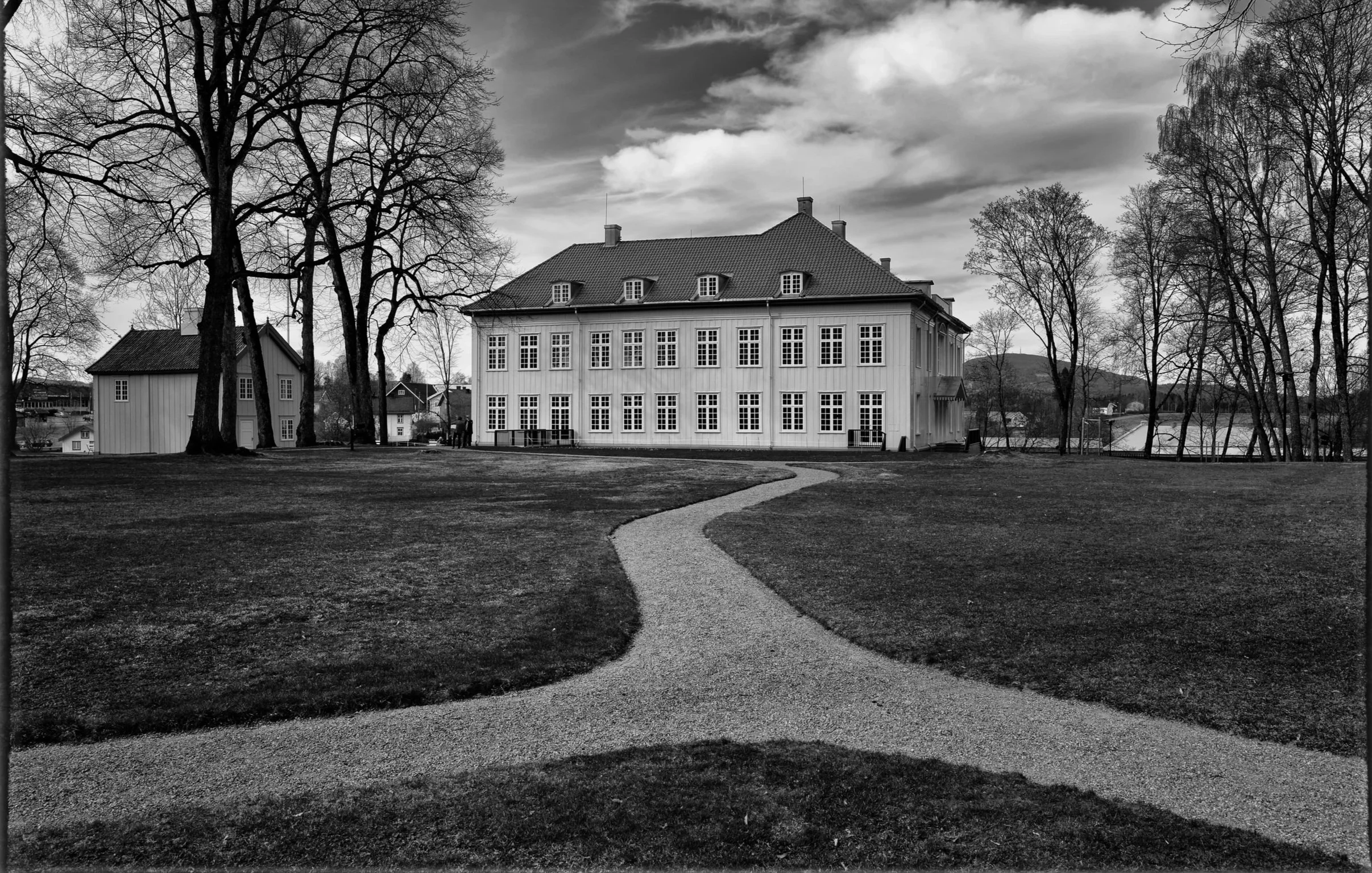  Celebrating 200 years since the Norwegian Constitution was written at Eidsvoll Verk in 1814. View from the right side. 