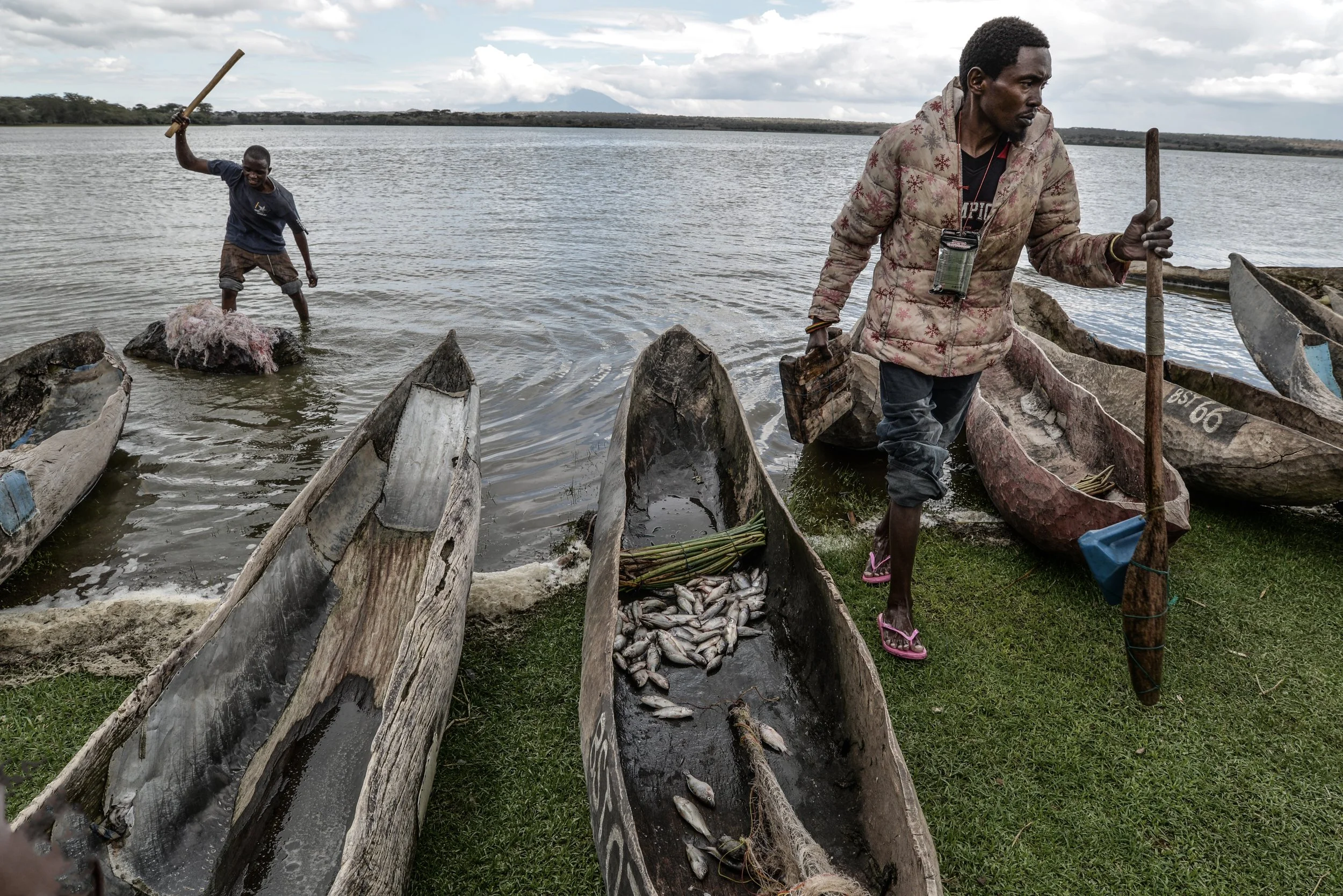 Today's catch, lake Basotu, Tanzania