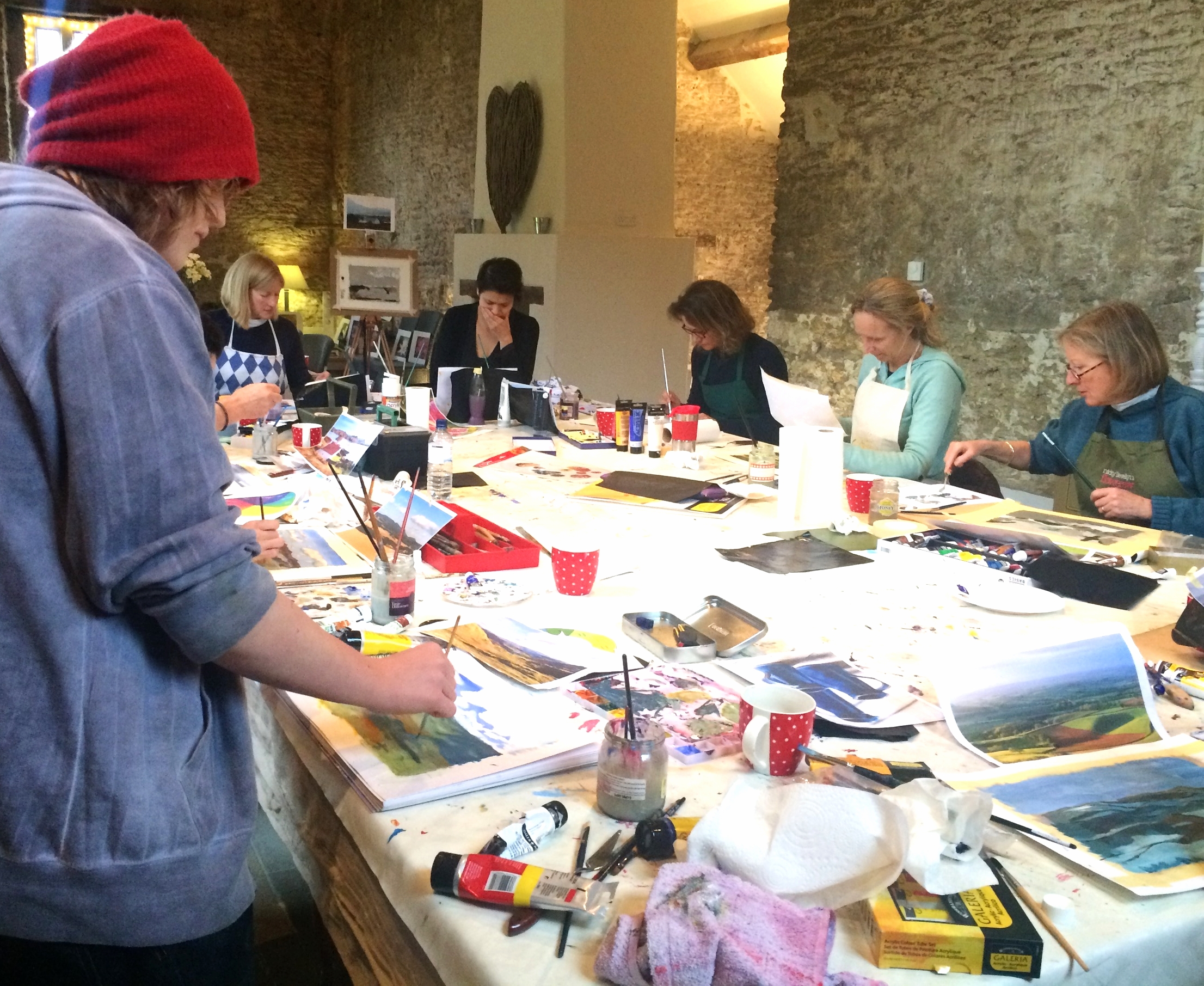  Basic Acrylic Workshop at Stourton Caundle 