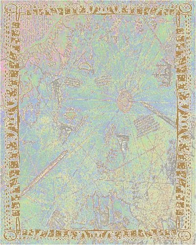 shopped and faded map and border