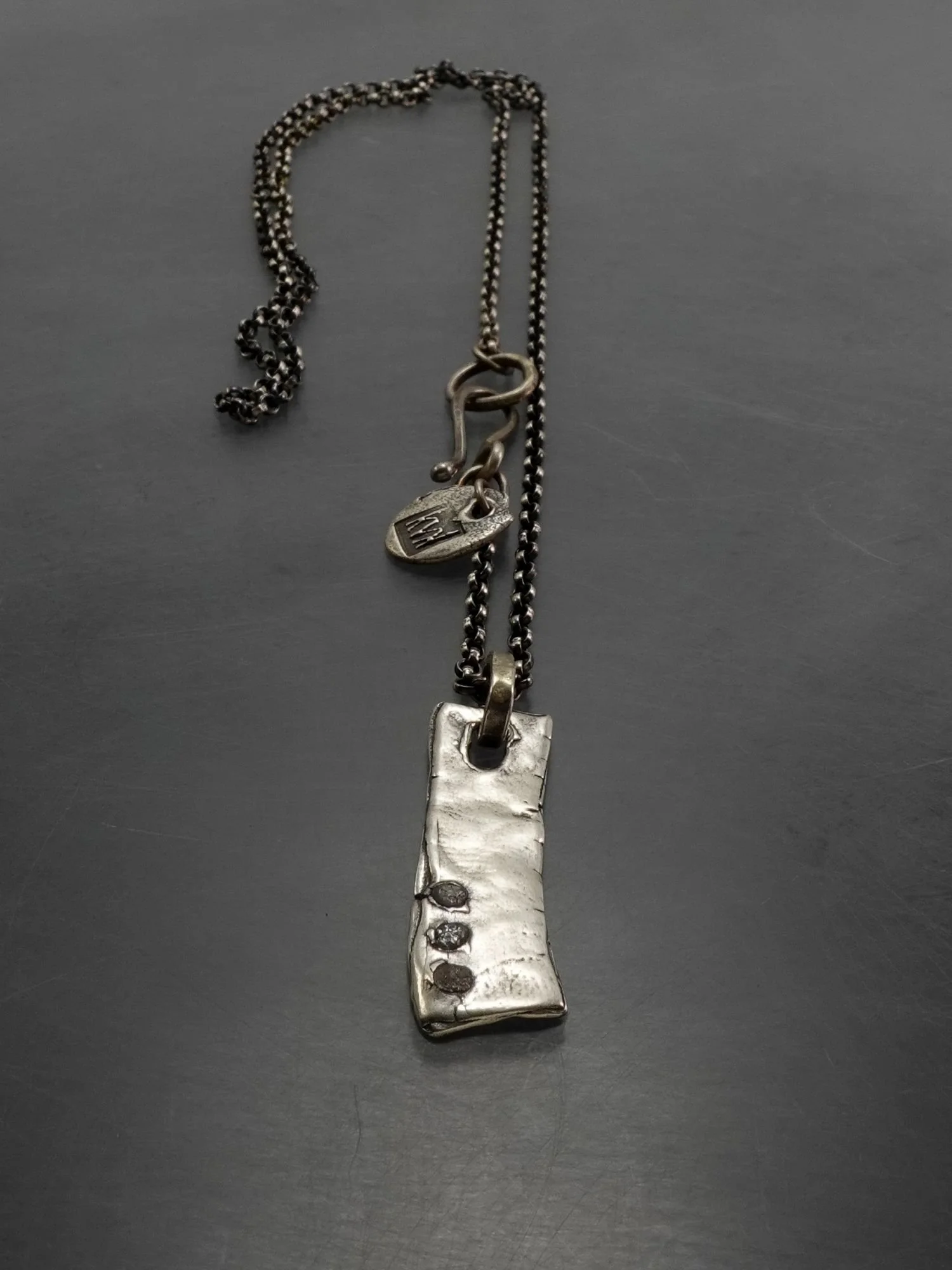 strata plank & diamonds pendant short kathy van kleeck 2.jpg