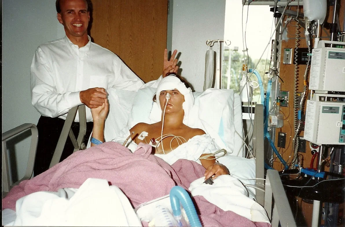 Annette with her big brother, Randy