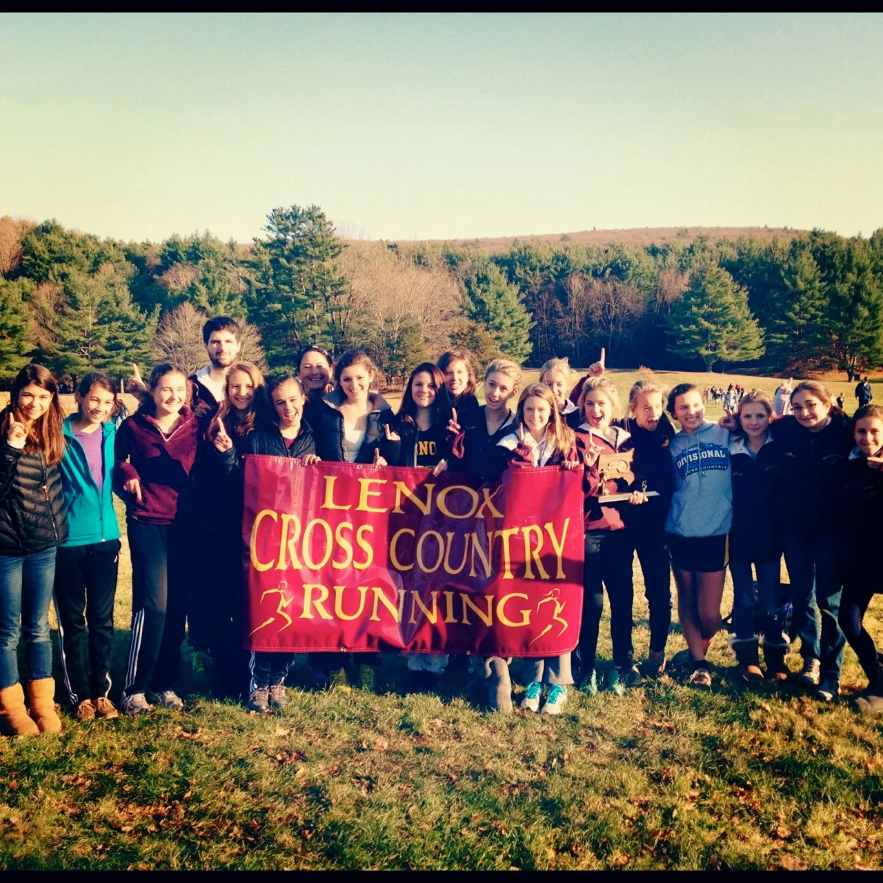 Lots of Good Girls on the Lenox High School Cross Country Team, Nor th Division Champions!