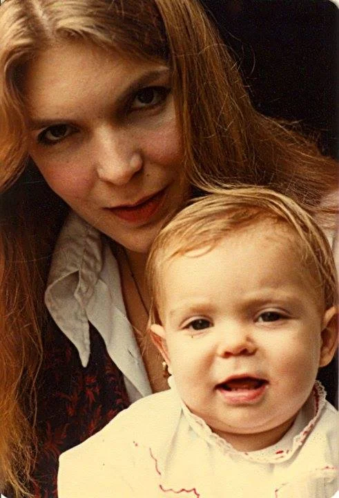 Beauties. My friend Rebecca with her Mum Adrienne c. 1984