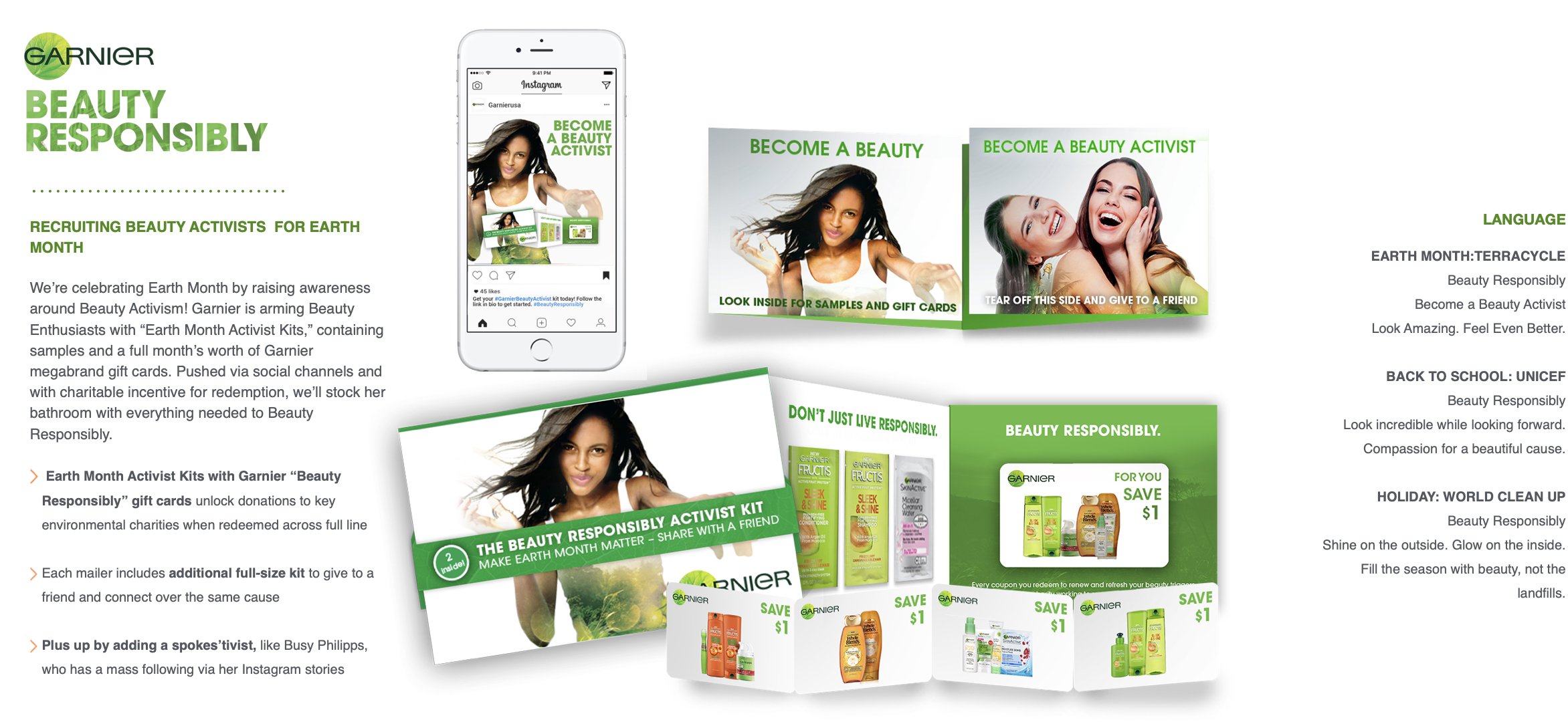 Garnier Beauty Influencer Activist National Tactical Plan