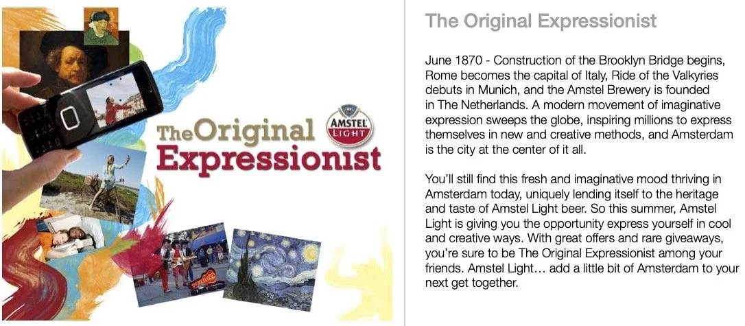 Amstel Light Shopper Concept Key Visual Moodboard Copywriting Concepting