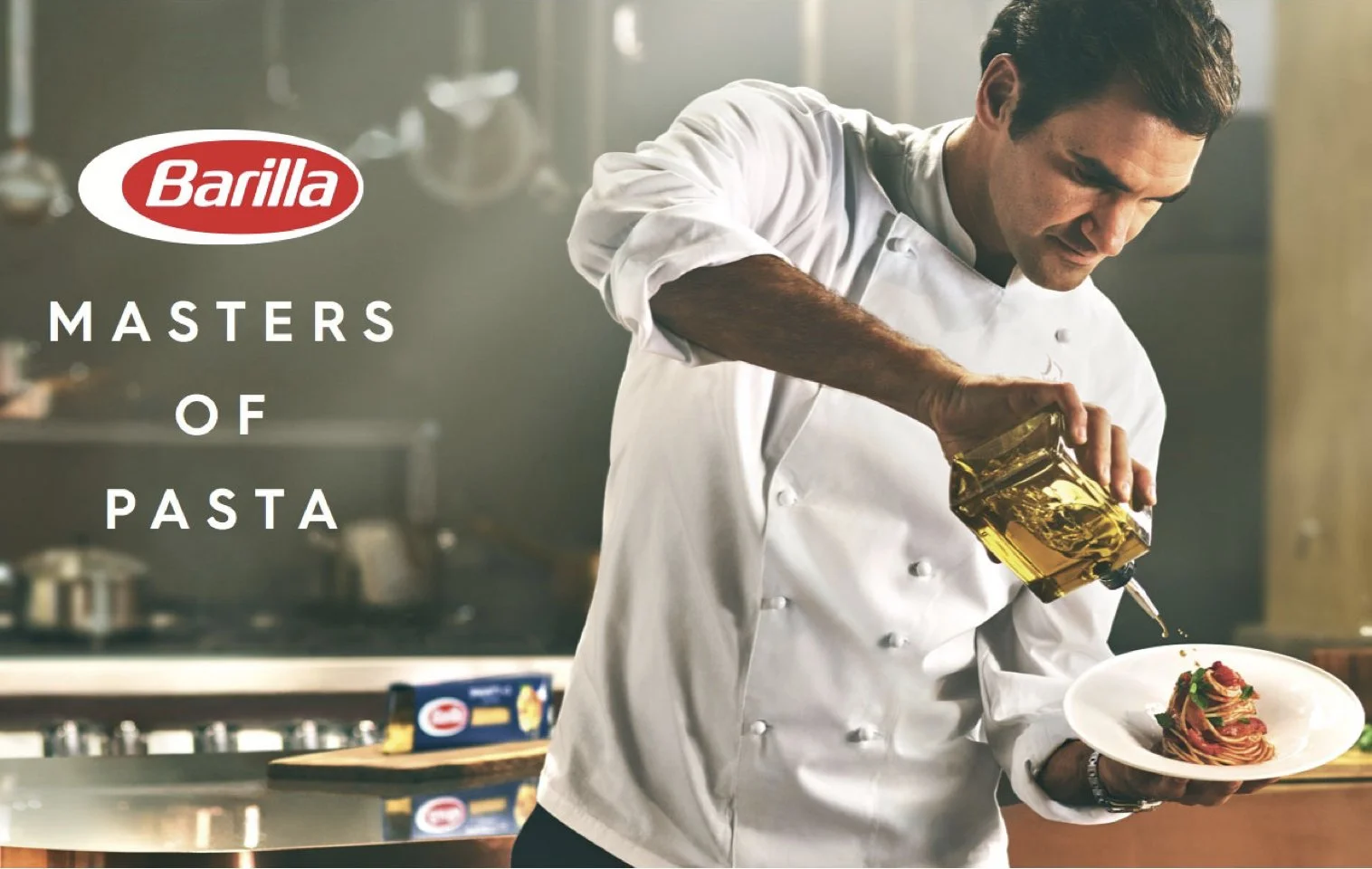 Barilla Italy Key Visual Roger Federer Pasta Advertising