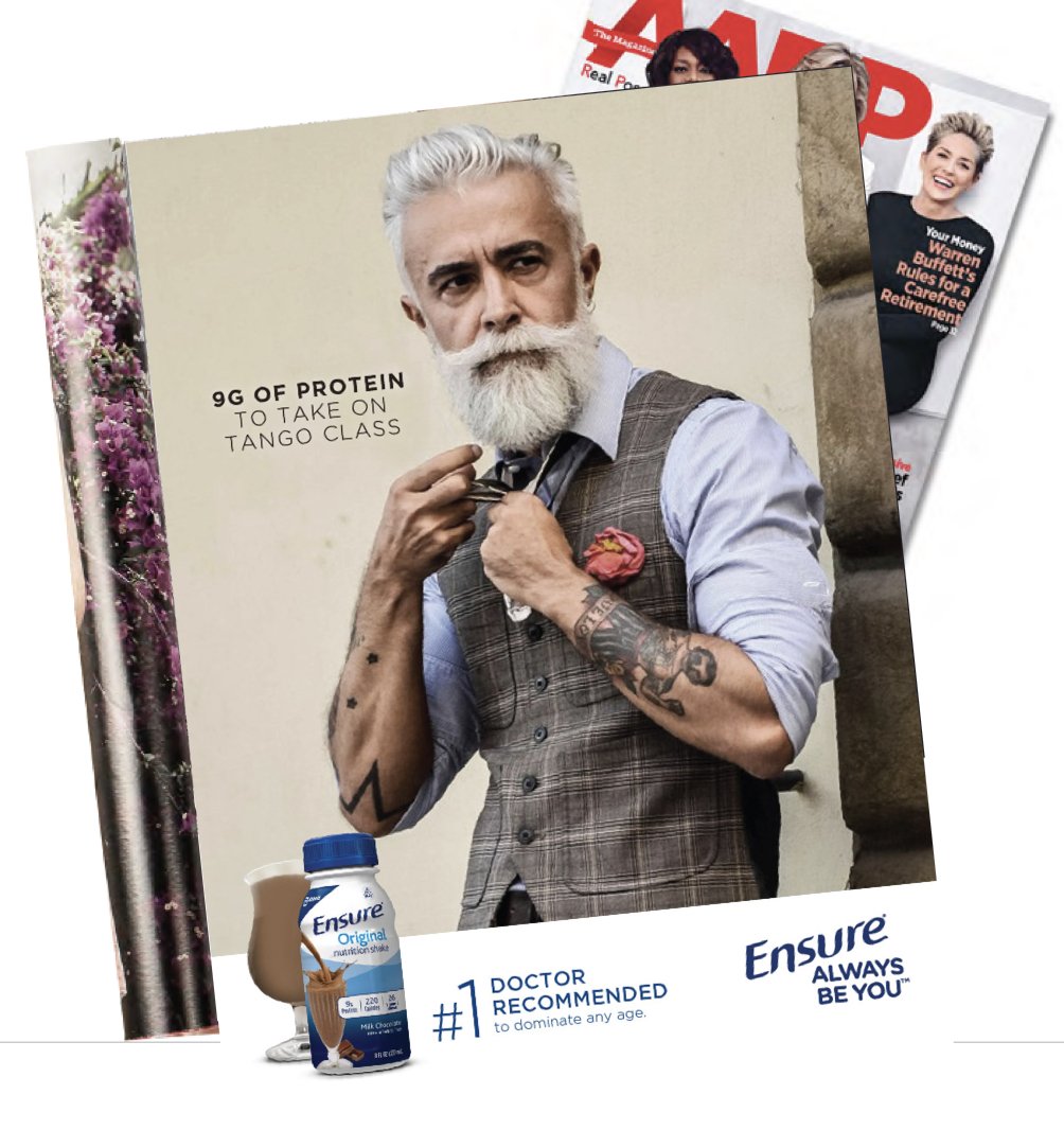 Ensure Print Ad Concept Copywriting Design