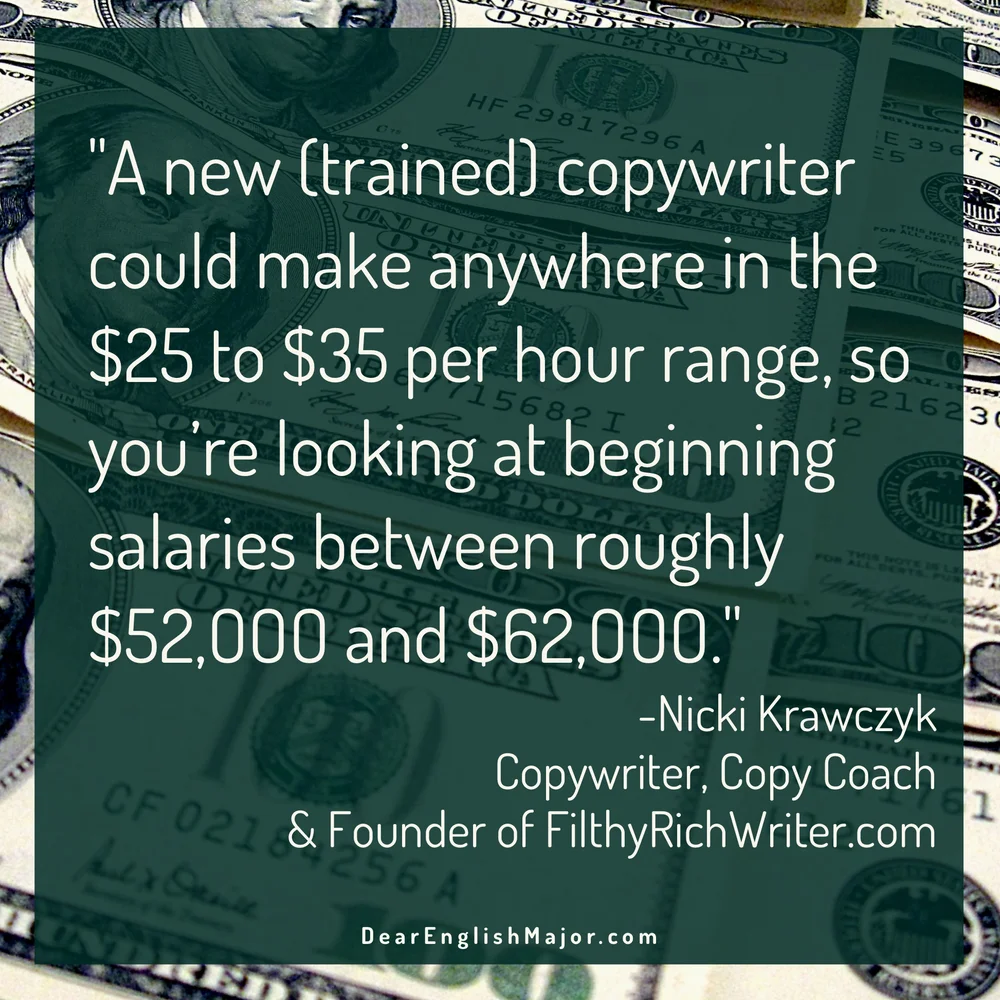 How Much Does a Copywriter Actually Make? — Dear English Major