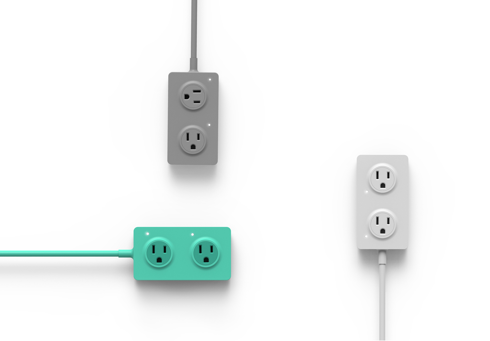 Power any where. AC outlets rotate 360