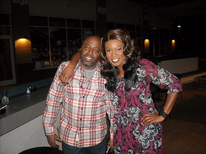 Donnell Rawlings chillin after our show at HOC