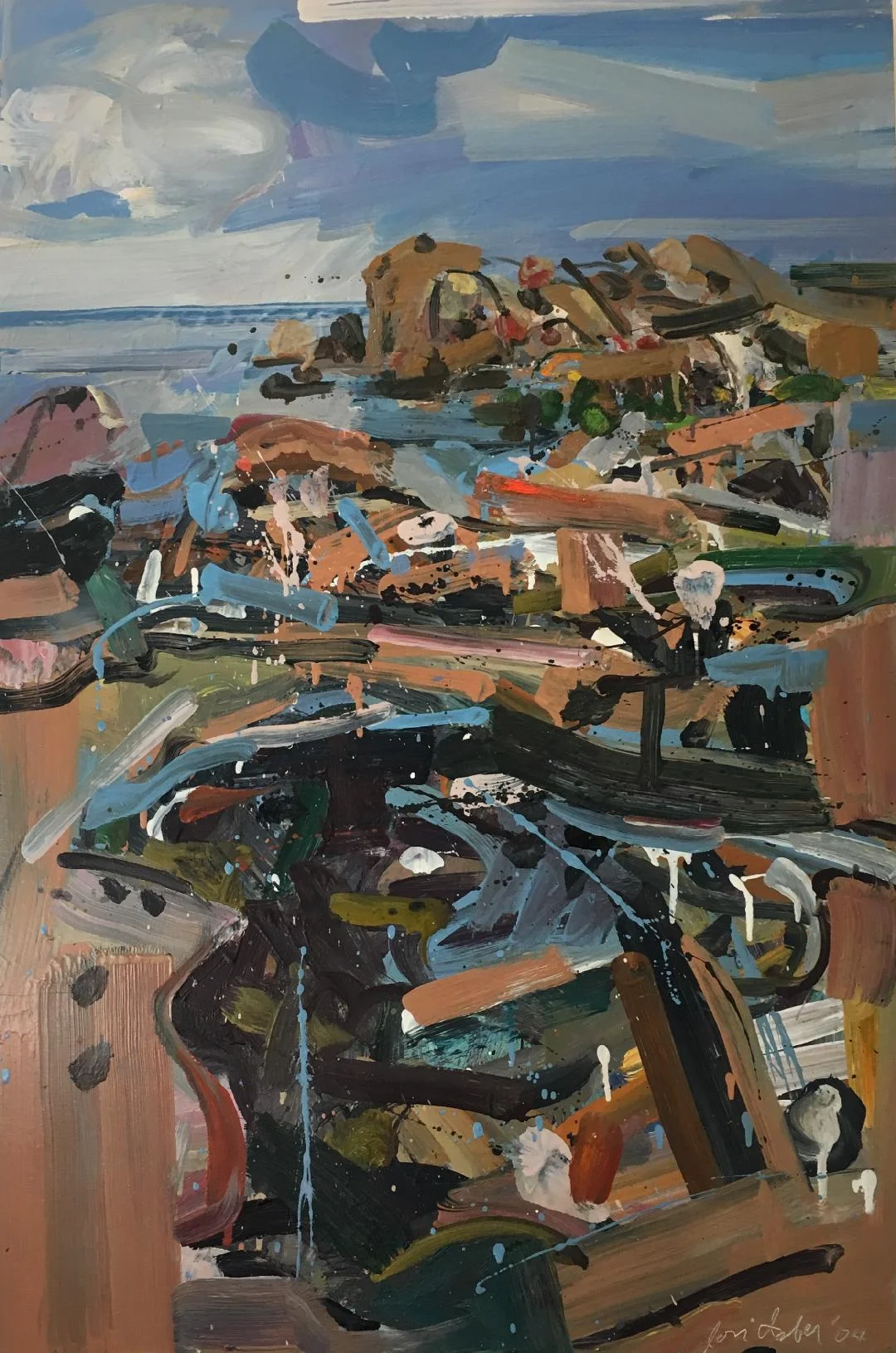 Tidal Pool, Sand Beach_2004_36x24.JPG