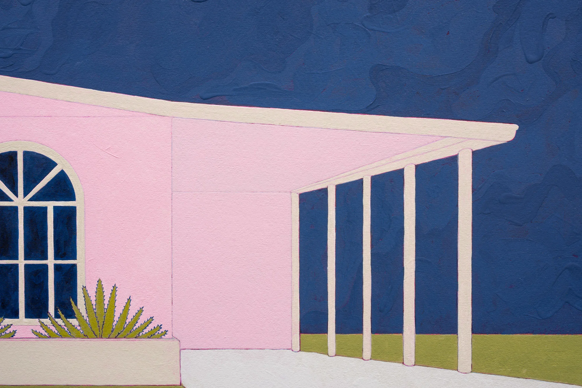Goodbye Goodbye Goodbye, 2017 Acrylic on paper, 22” x 30”