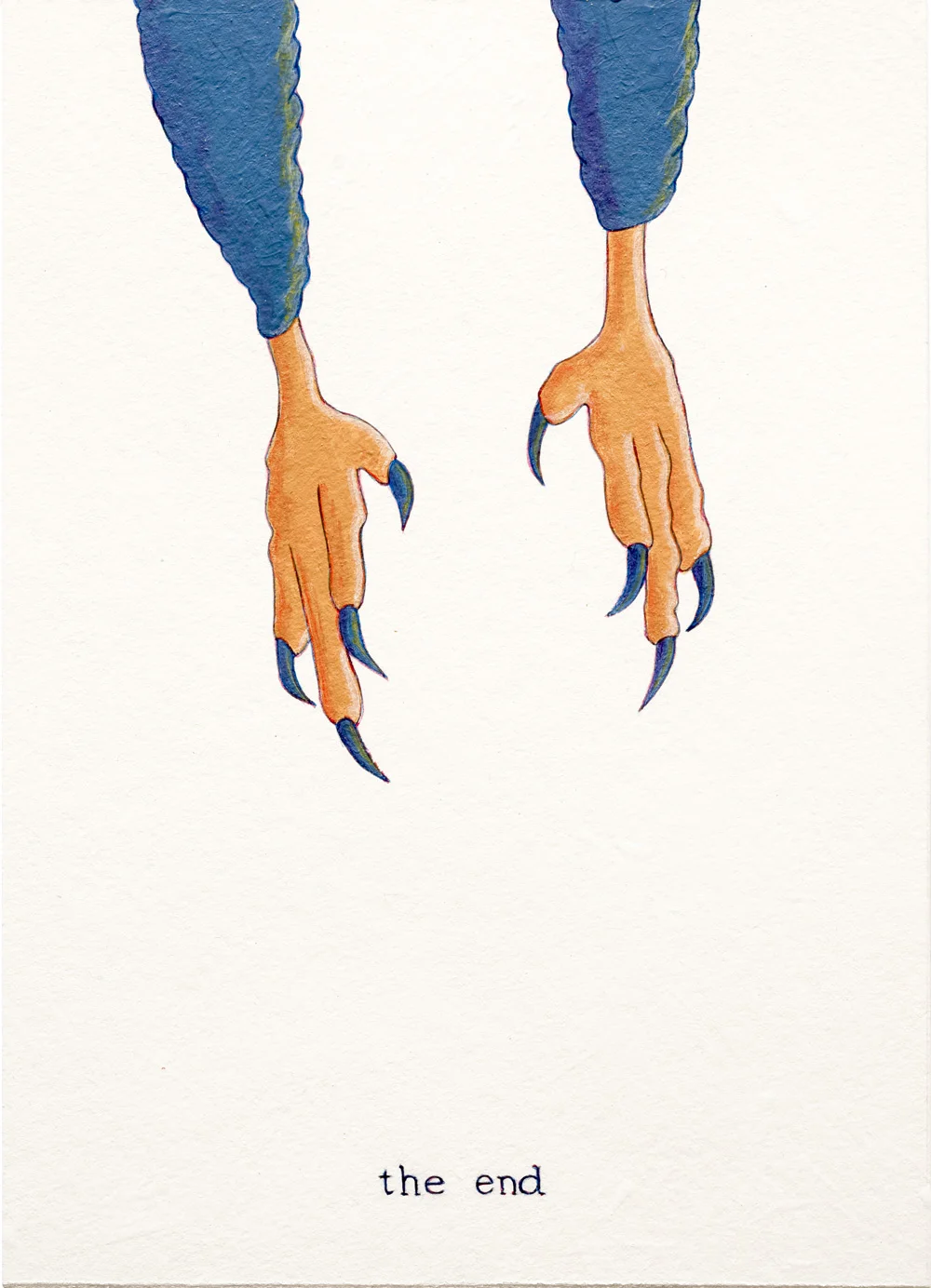 This is the End of Me, 2017 Acrylic on paper, 7” x 5” each