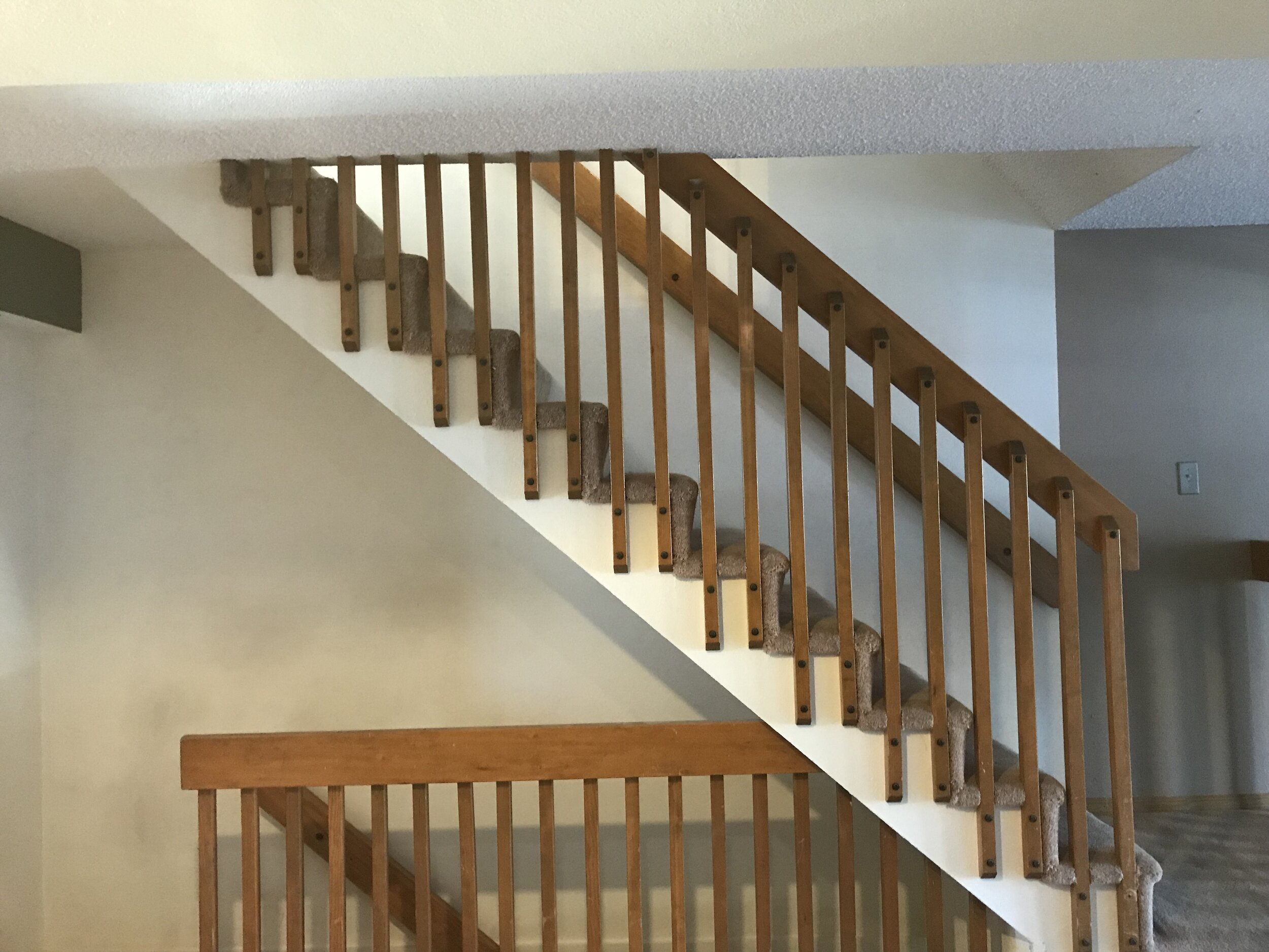 stair up/down - across from dining nook