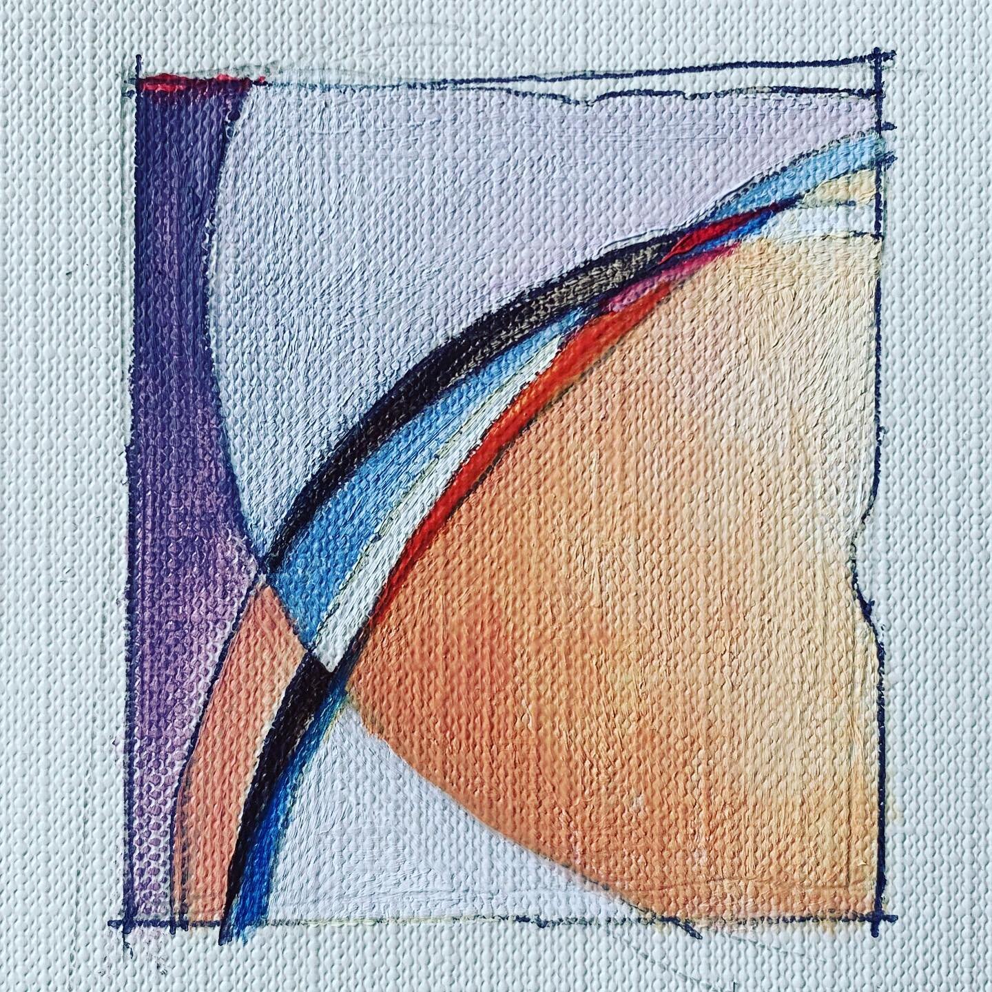 7 of 9 #littlepaintings . 2.25&rdquo; x 2.5&rdquo;