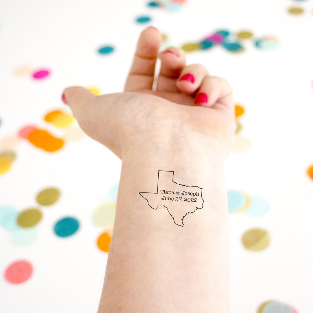 Texas Wedding Temporary Tattoos — Kristen McGillivray