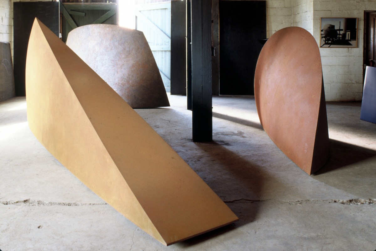 From left: 'Romanian Wedge', 'Badge', 'Clasp'. 1990 Photo: William Waldron