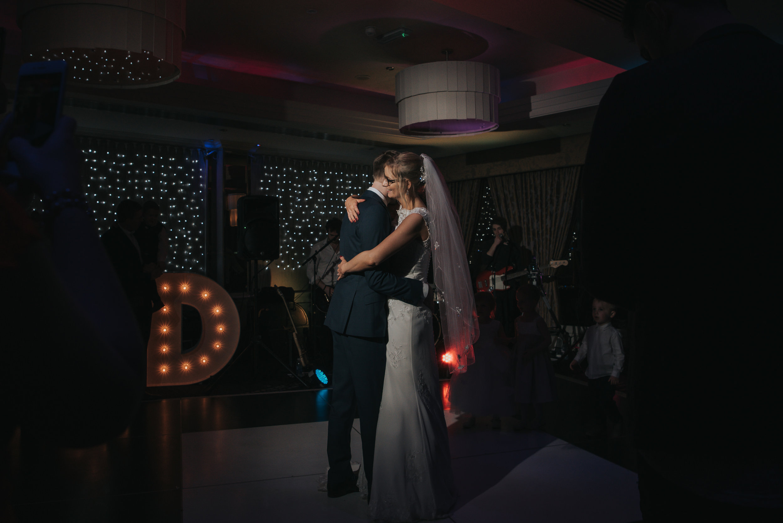 first dance for the bride and groom at the Grosvenor Pulford