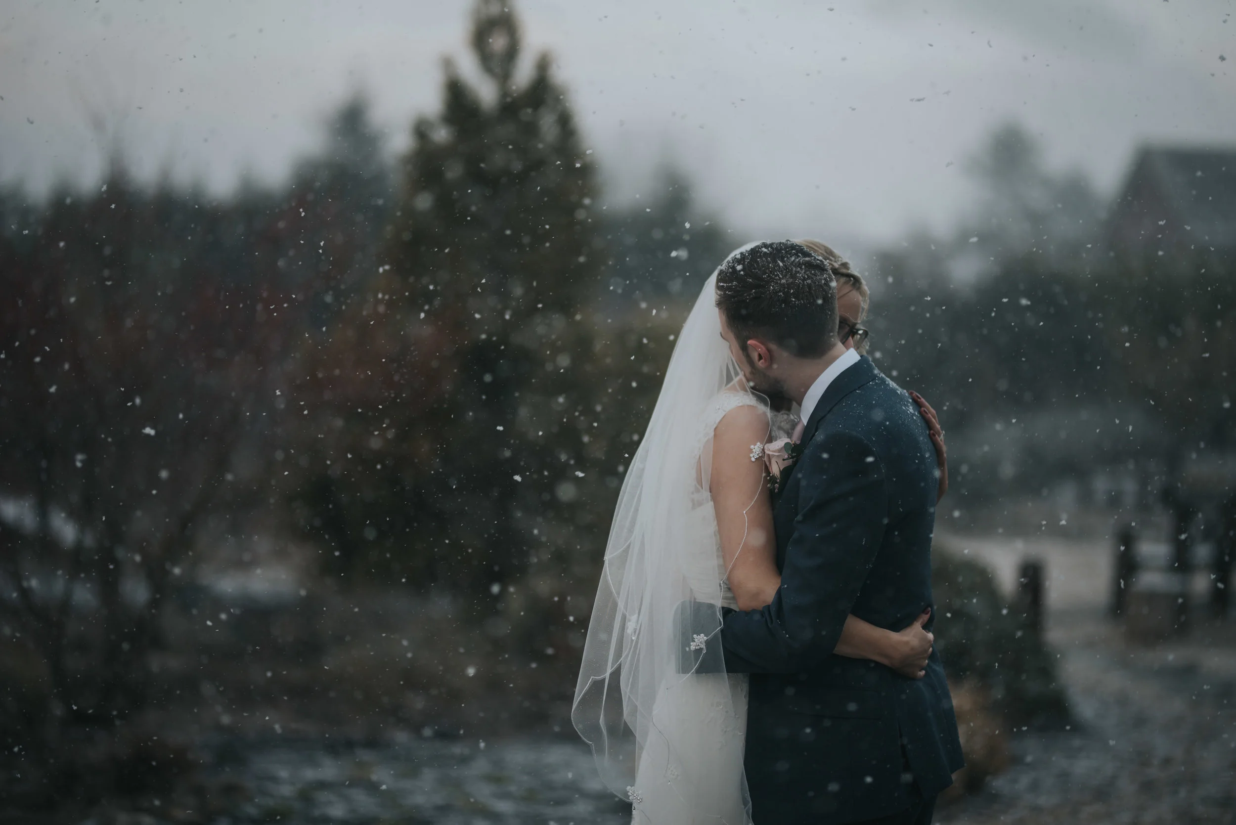 Beast from the east strikes again at the Grosvenor Hotel in Pulford for Jo and David's wedding day