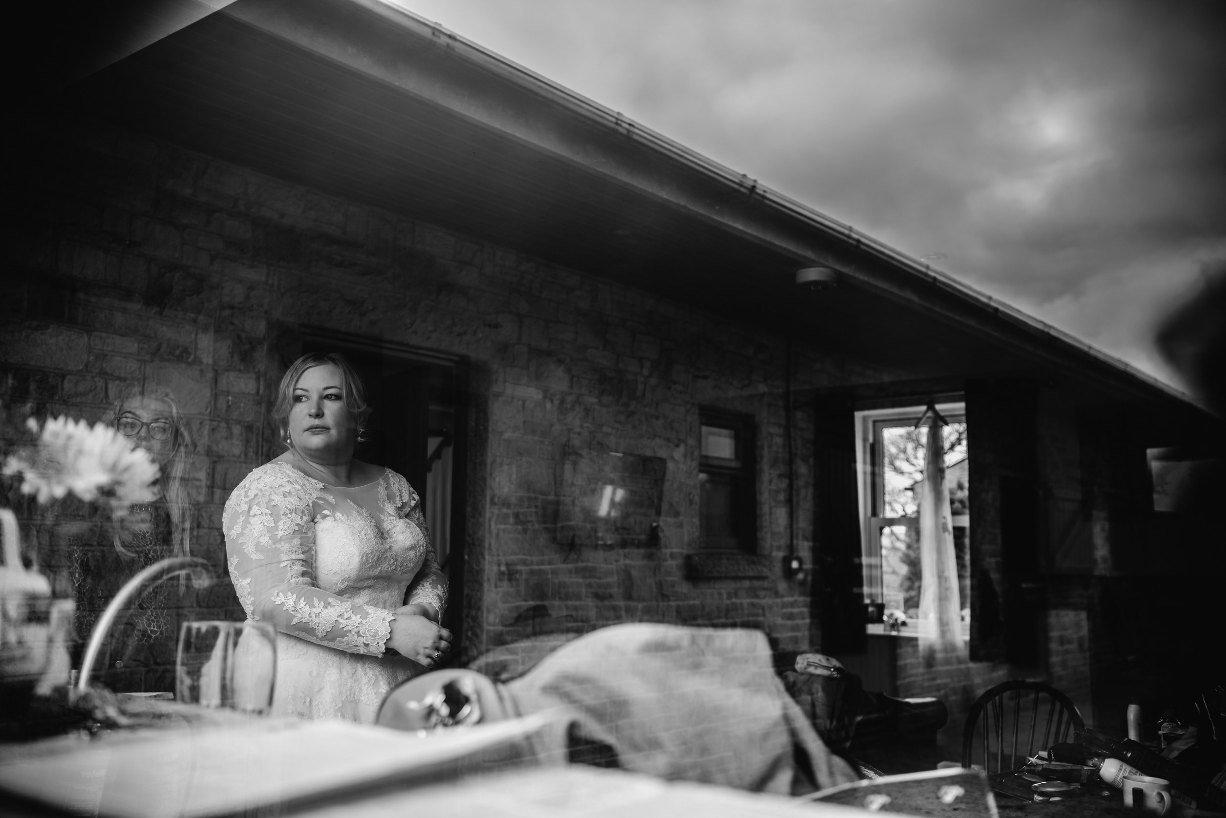 Bridal prep at Meadow Croft Farm in Bury