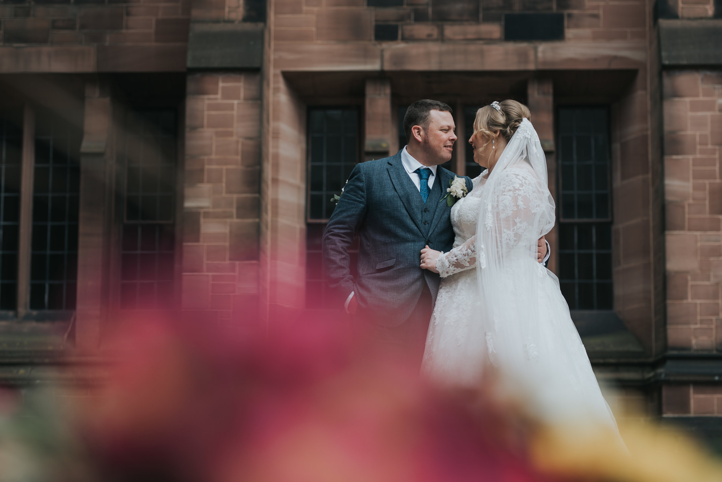 Beautiful relaxed wedding at Bolton School wedding venue