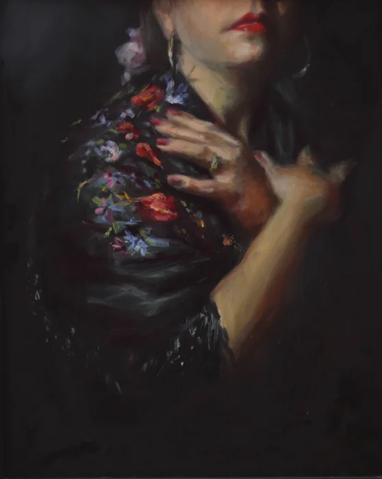 "The Shawl" Oil on Panel 16x20