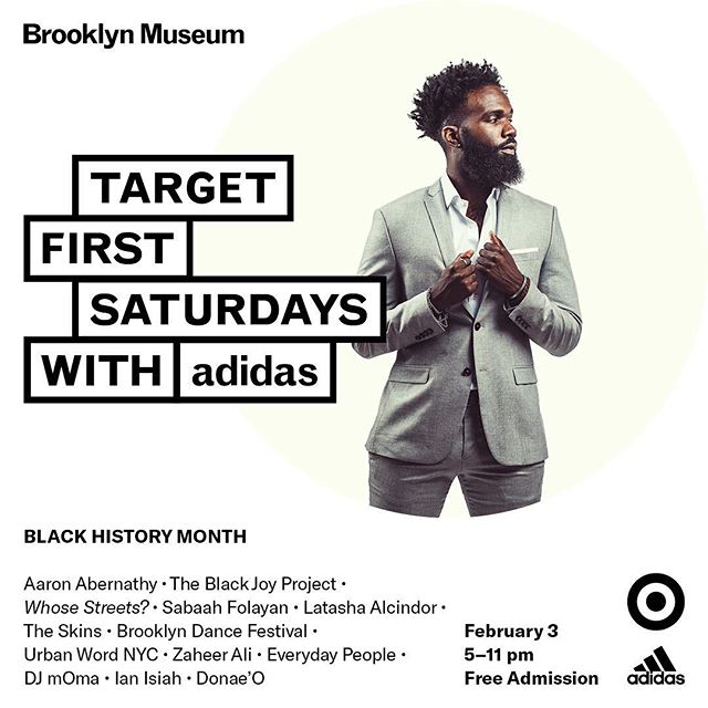 Mi gente, We have the excitement and honor to be a part of @brooklynmuseum’s #FirstSaturdays TOMORROW for its Black History Month celebrations! Come thru at 6PM for a workshop and 7:30-9PM for a portrait w/ @sindayiganza!! COME THRU! #blackjoy #chooseblackjoy #theblackjoyproject