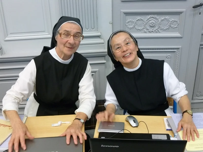 sr Mary-Philippa et sr Pascha