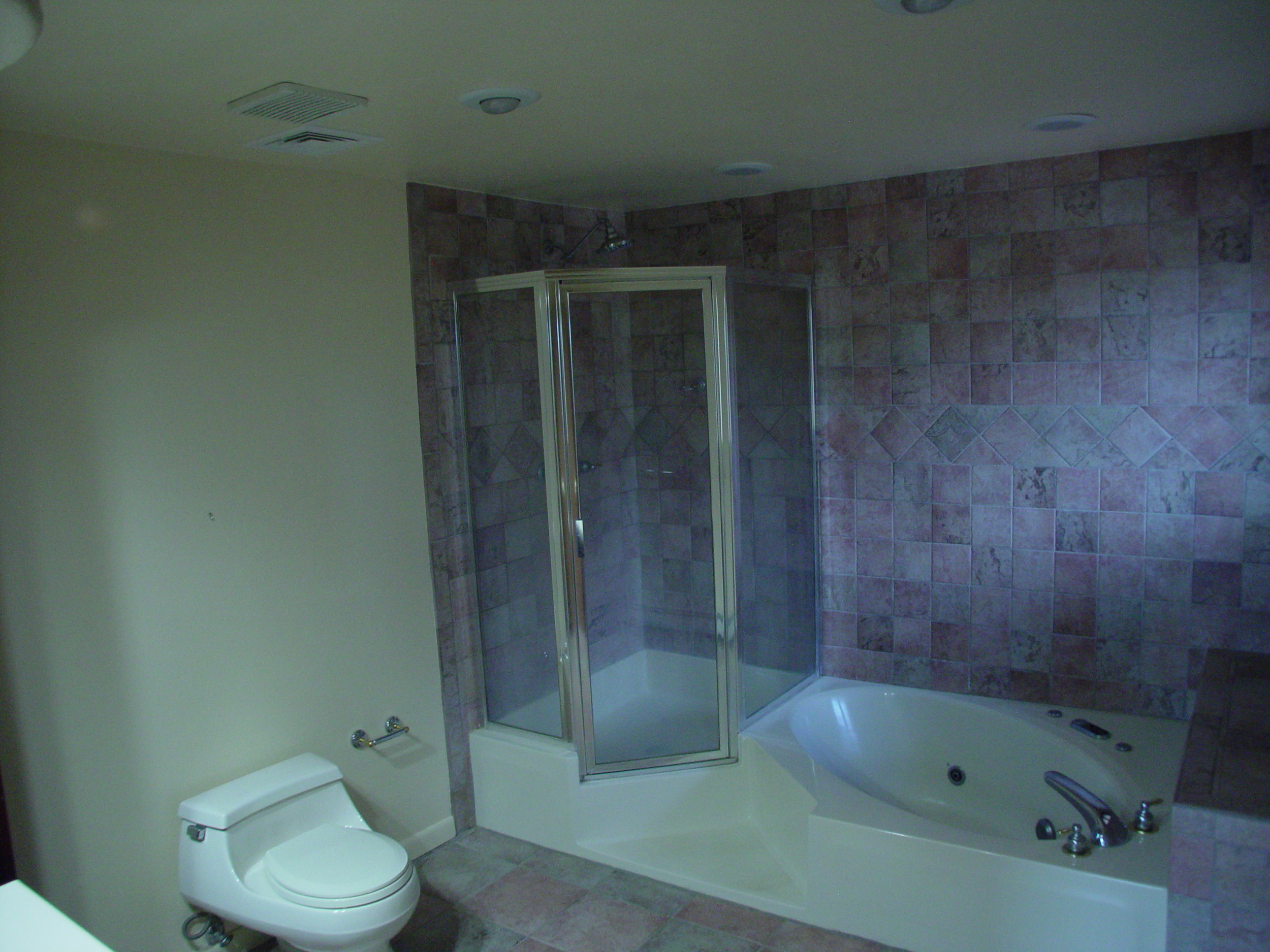 A client's bathroom before a barrier-free bathroom remodel.