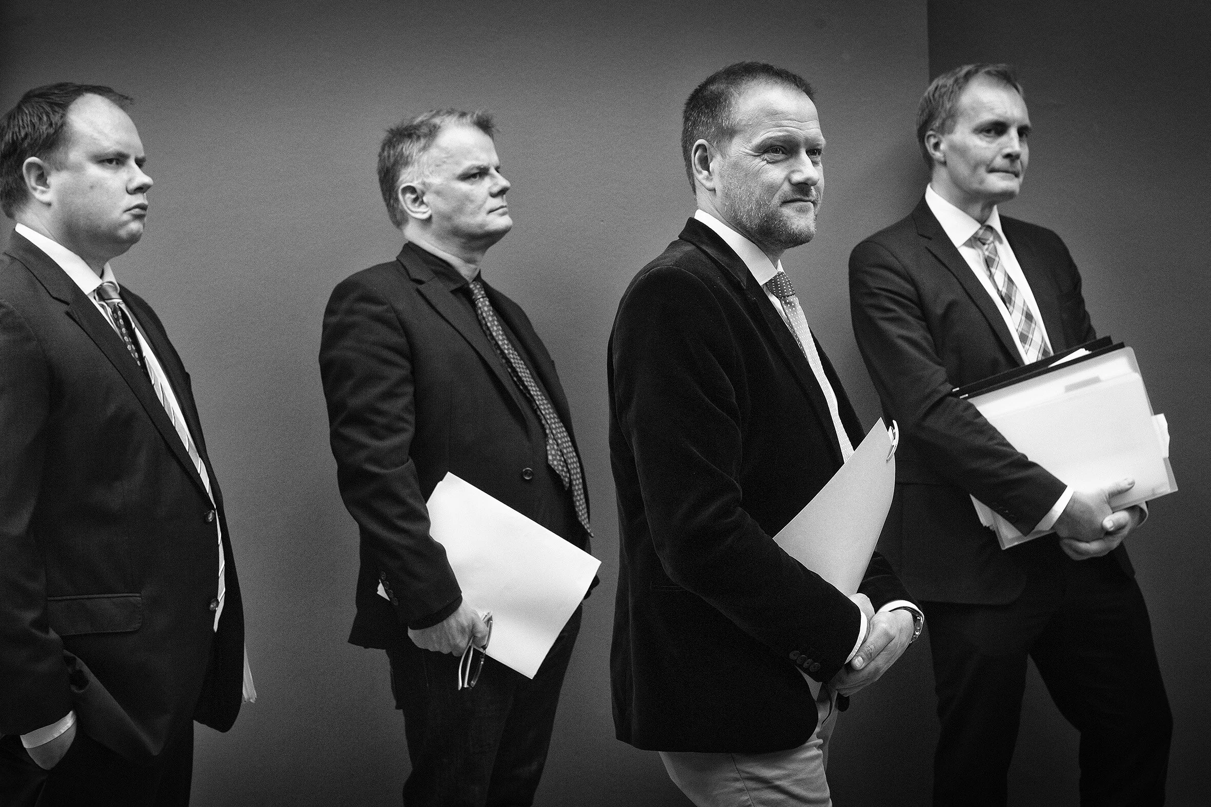  DFs forhandlere på vej i   Statsministeriet til   finanslovsforhandlinger dec 2018 