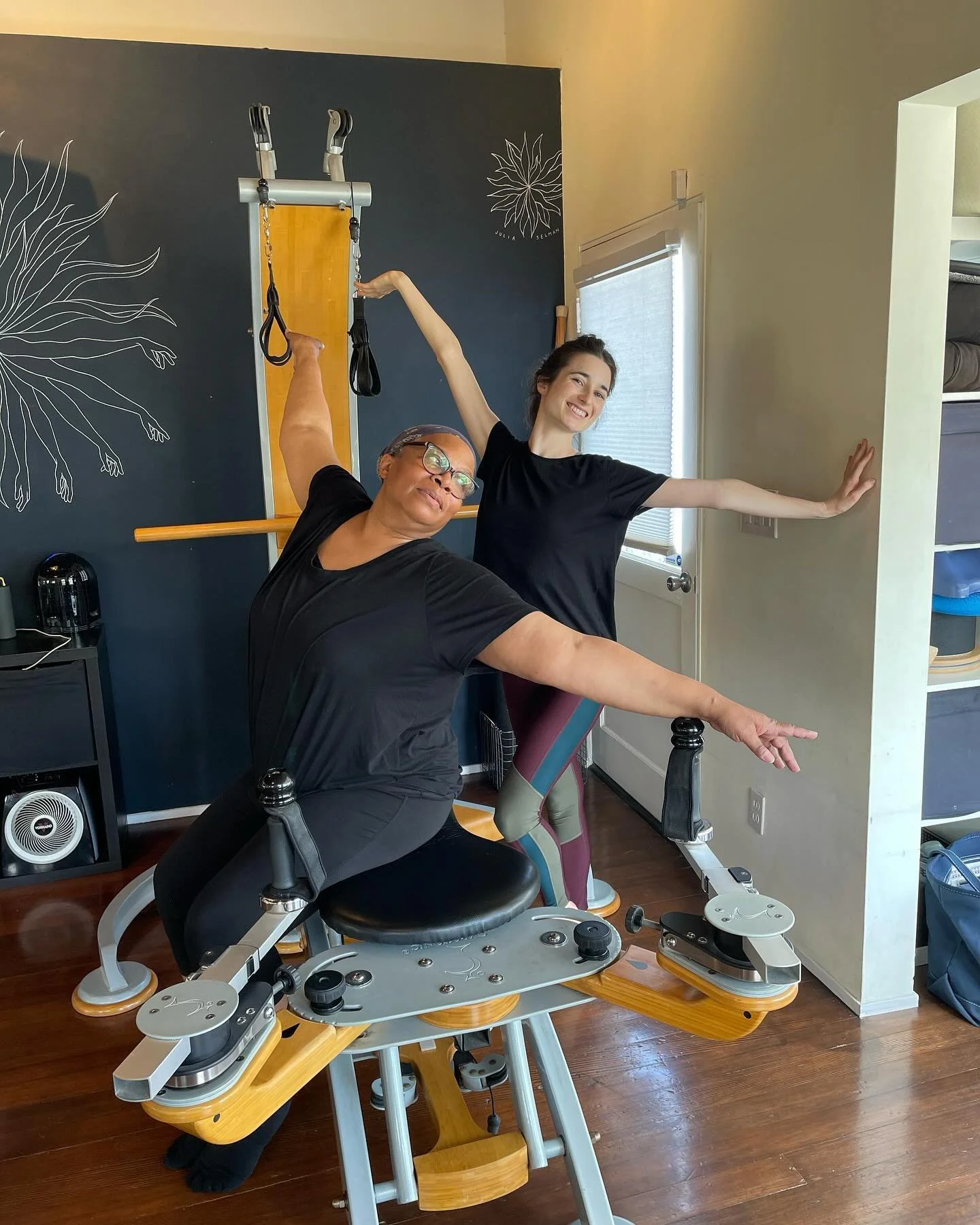 Congratulations 🎉 to the lovely @lucia.connolly and @alifsankey 🤩🙌✨💫 They are the newest and most committed trainers to the #gyrotonic&reg; method from the #MovementCenterLa community 👏bravo👏