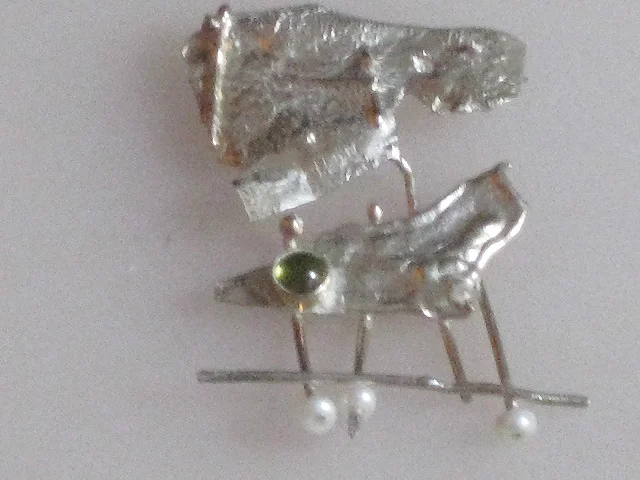 Silver Shield Pin $185