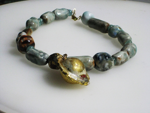 Gold dome Necklace $145