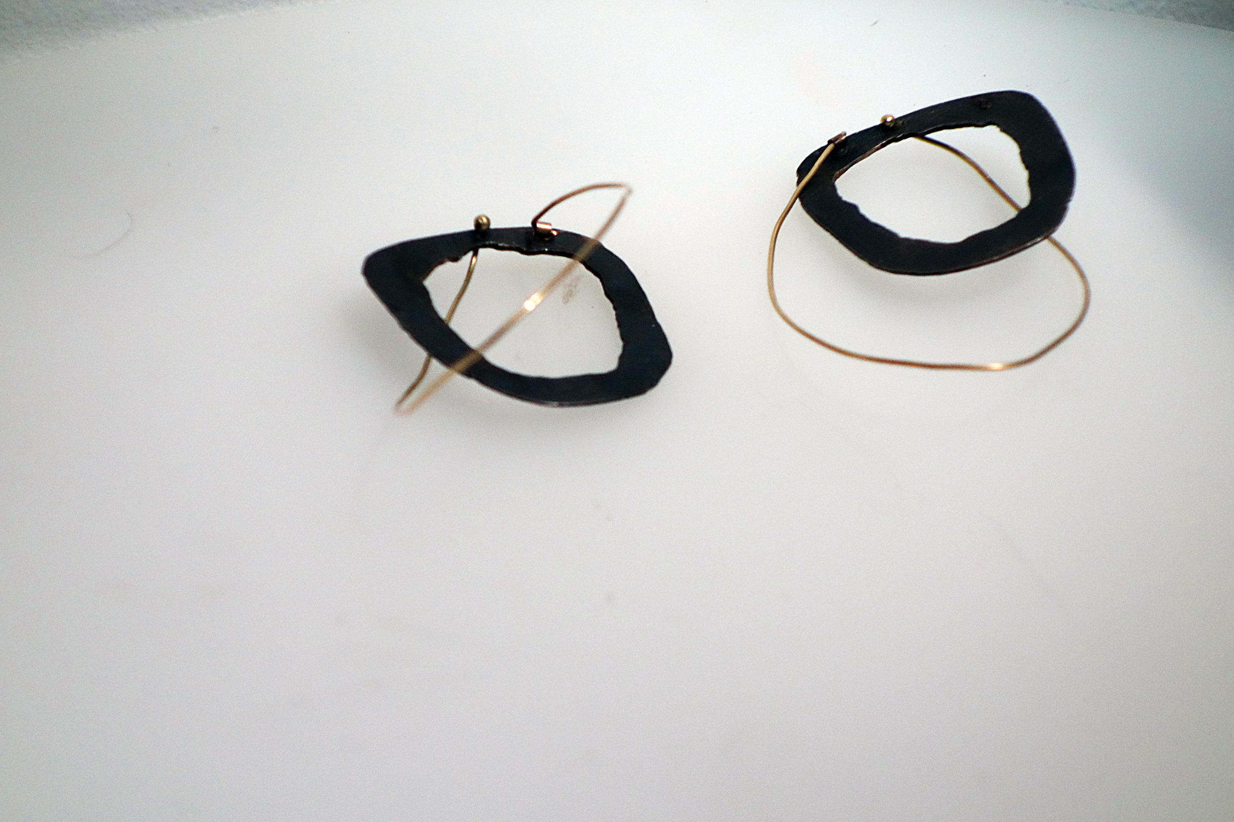 Black and Gold Earrings $850
