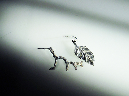 Leaf and Twig earrings $75