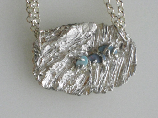 Caged Opals Necklace  $195.00
