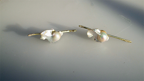 Gold and Pearl everyway Earrings $3300