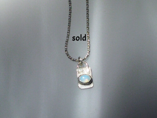 Sterling silver with opal SOLD