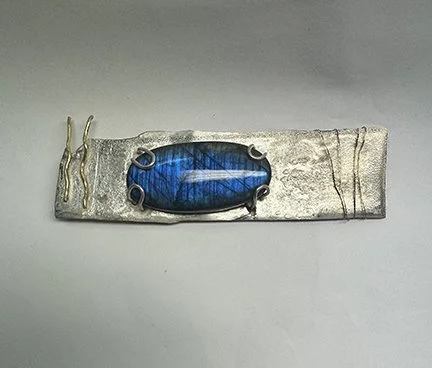 labradorite  brooch.   $375