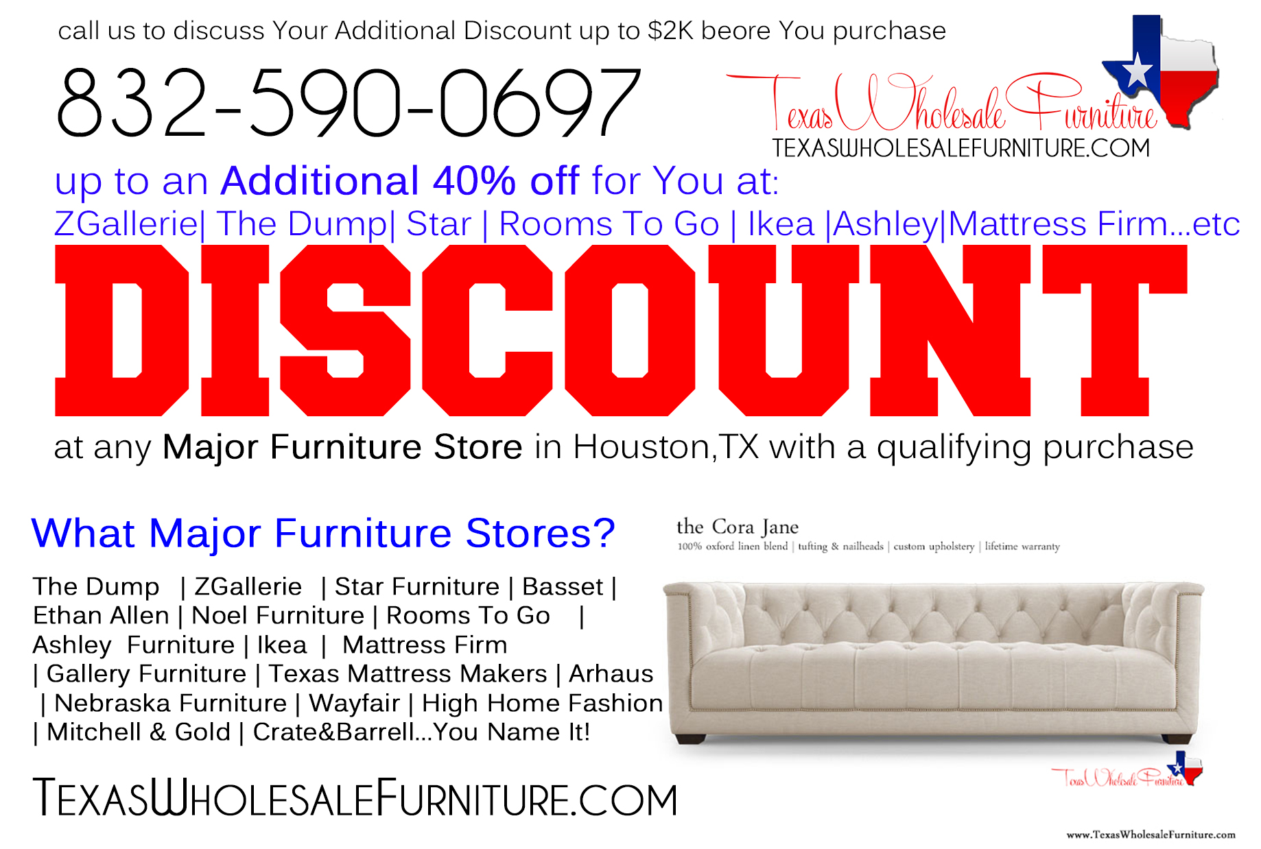 Discount At Any Furniture Store In Houston Tx Texas Wholesale