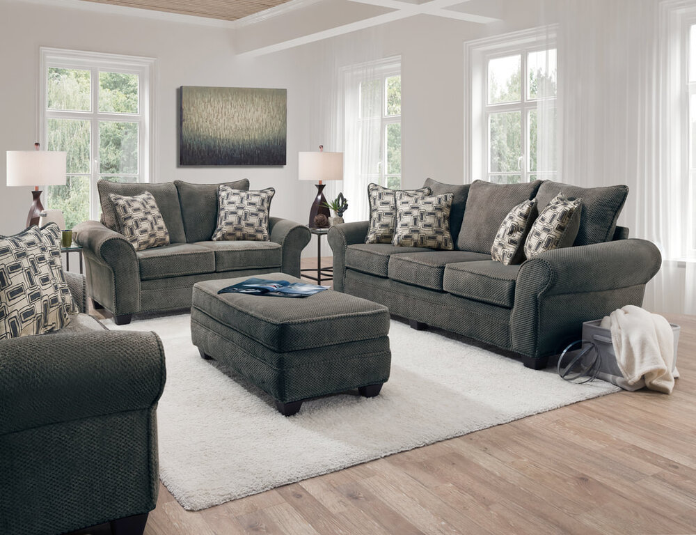 3-PCS Sofa Set w/4 Accent Pillows — Texas Wholesale Furniture Co.