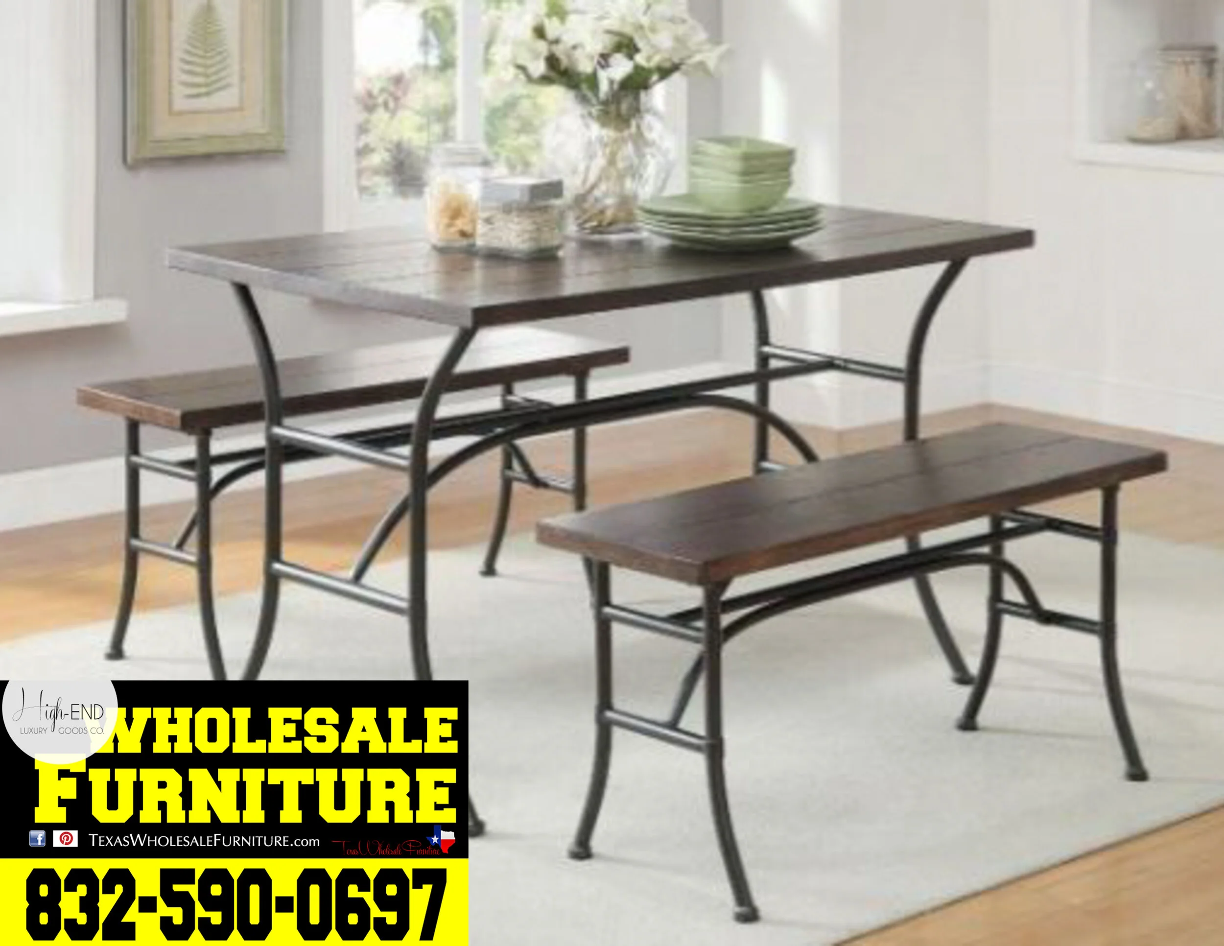 Domingo 3pc pack dining set walnut & antique black.JPG