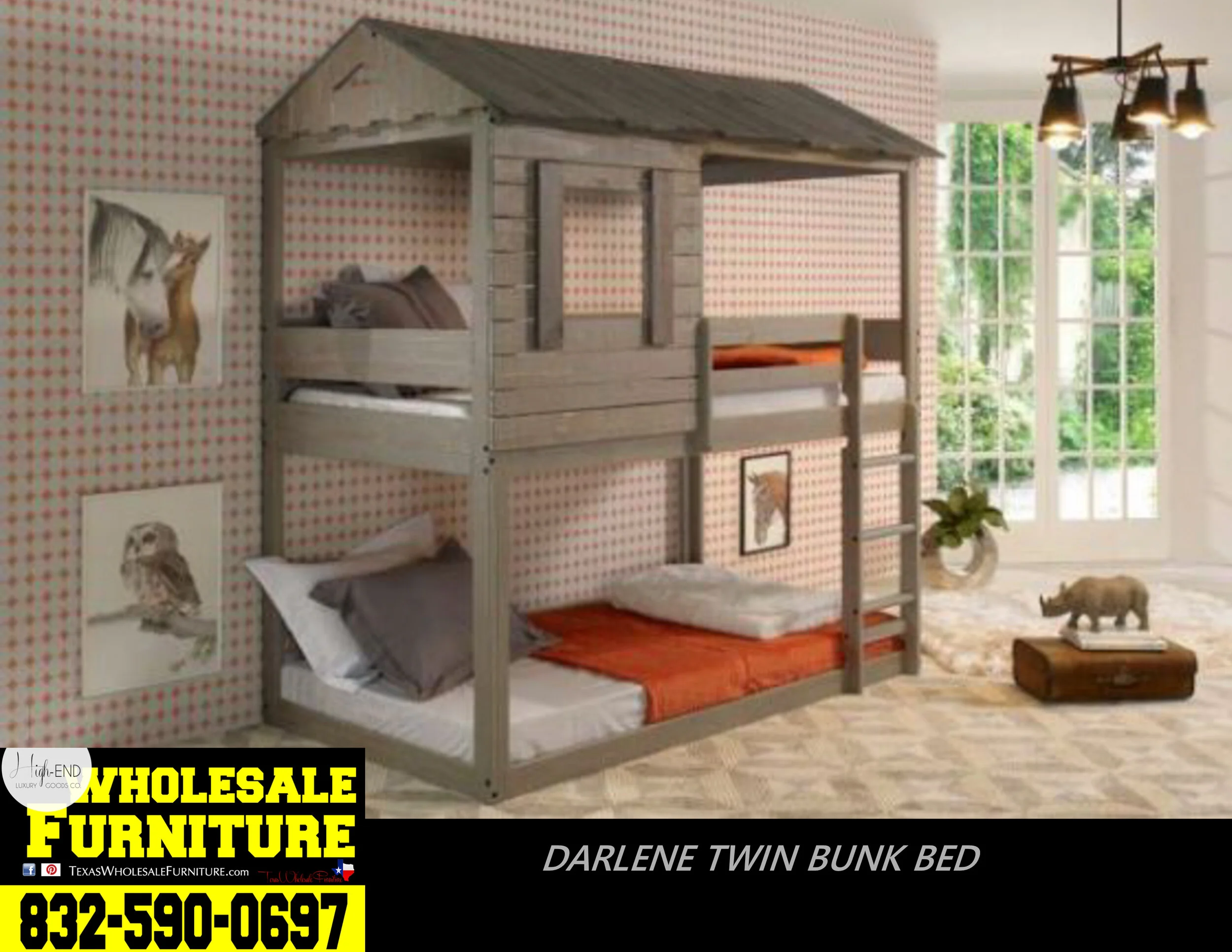 darlene twin bunk bed rustic gray.JPG