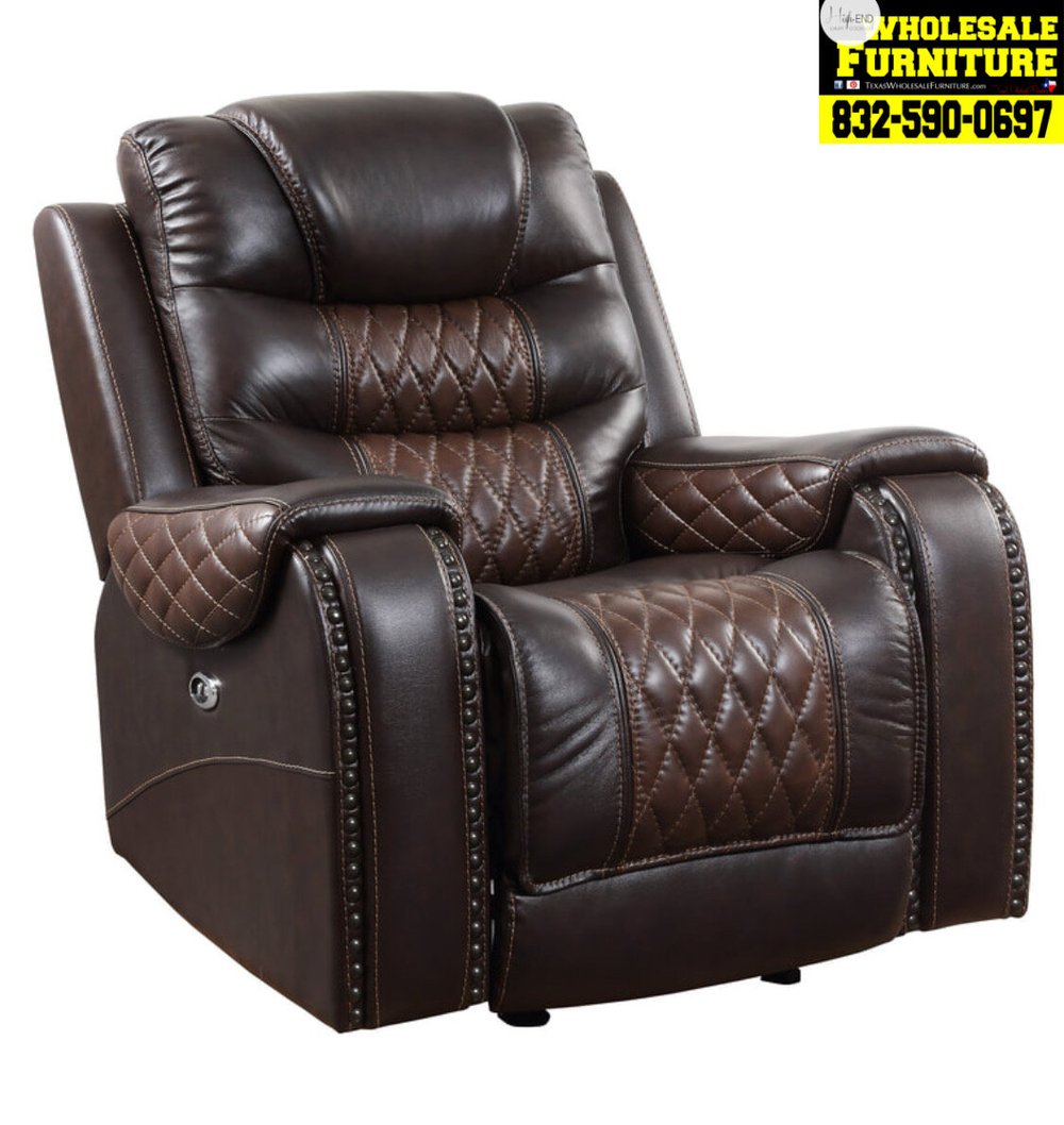 Rockhill Top Grain Leather Power Reclining Living Room Set Matttroy