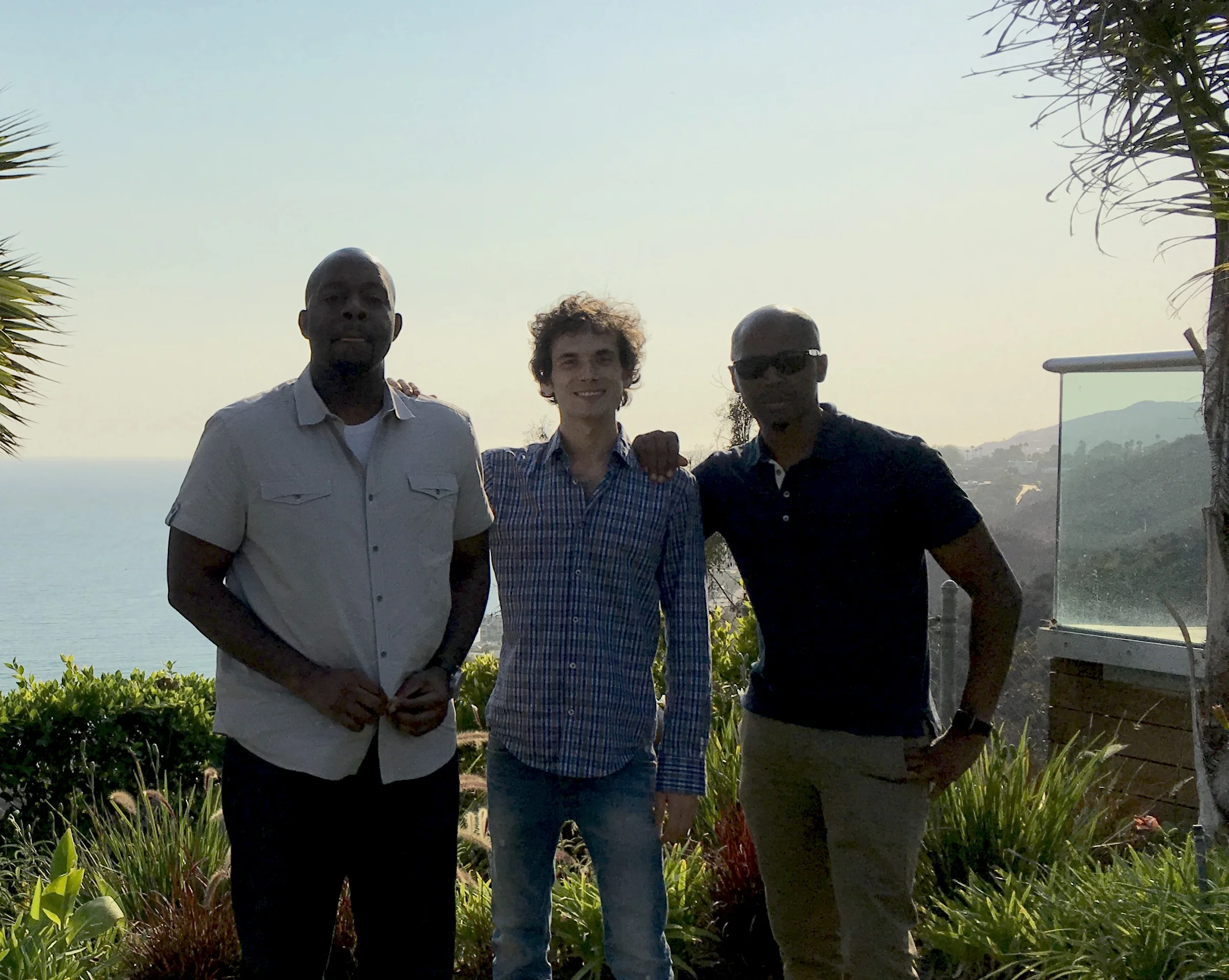 Left to right - Keanon Pearson ( Ethno multimedia ) David Levy ( Studio Malibu Owner) Troy Jones ( Ethno Multimedia Owner)